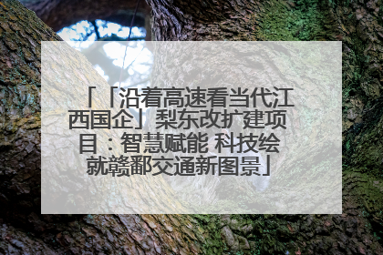 「沿着高速看当代江西国企」梨东改扩建项目：智慧赋能 科技绘就赣鄱交通新图景