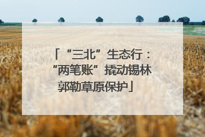 “三北”生态行：“两笔账”撬动锡林郭勒草原保护