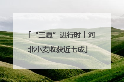 “三夏”进行时丨河北小麦收获近七成