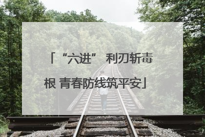 “六进” 利刃斩毒根 青春防线筑平安