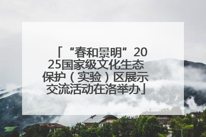 “春和景明”2025国家级文化生态保护（实验）区展示交流活动在洛举办