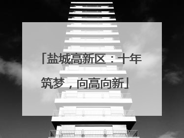 盐城高新区：十年筑梦，向高向新