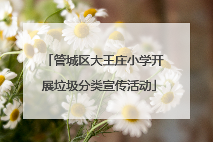 管城区大王庄小学开展垃圾分类宣传活动