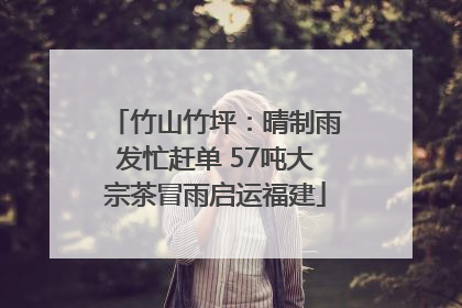 竹山竹坪：晴制雨发忙赶单 57吨大宗茶冒雨启运福建