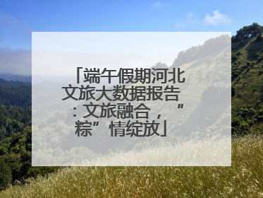端午假期河北文旅大数据报告：文旅融合，“粽”情绽放
