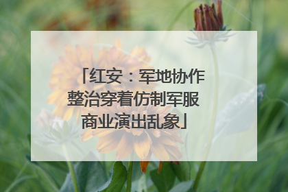 红安：军地协作整治穿着仿制军服商业演出乱象
