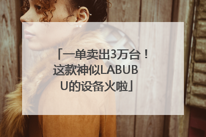 一单卖出3万台！这款神似LABUBU的设备火啦