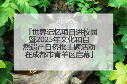 世界记忆项目进校园暨2025年文化和自然遗产日侨批主题活动在成都市青羊区启幕