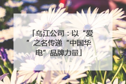 乌江公司：以“爱”之名传递“中国华电”品牌力量