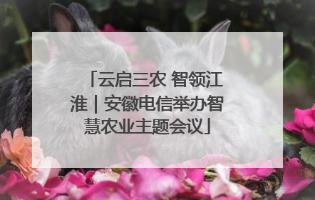 云启三农 智领江淮｜安徽电信举办智慧农业主题会议