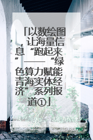 以数绘图，让海量信息“跑起来”——“绿色算力赋能青海实体经济”系列报道①