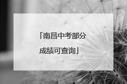 南昌中考部分成绩可查询