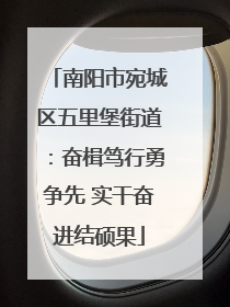 南阳市宛城区五里堡街道：奋楫笃行勇争先 实干奋进结硕果