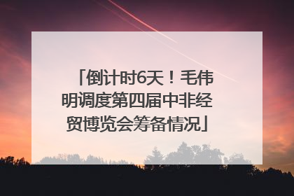倒计时6天！毛伟明调度第四届中非经贸博览会筹备情况