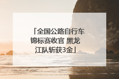 全国公路自行车锦标赛收官 黑龙江队斩获3金