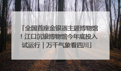 全国首座金银器主题博物馆！江口沉银博物馆今年底投入试运行｜万千气象看四川