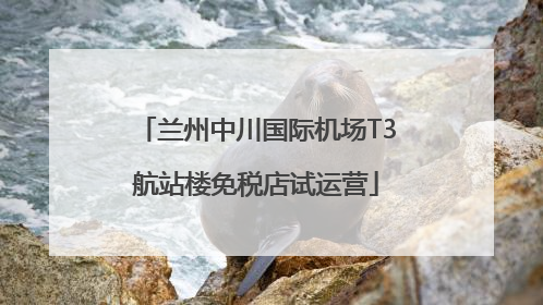 兰州中川国际机场T3航站楼免税店试运营