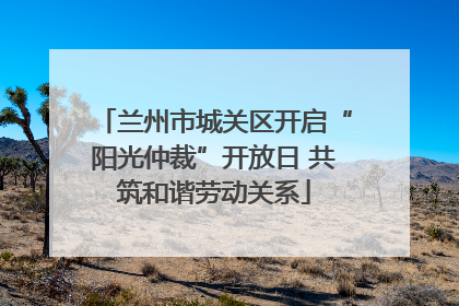 兰州市城关区开启“阳光仲裁”开放日 共筑和谐劳动关系