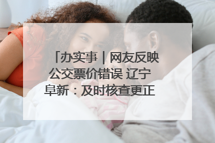 办实事｜网友反映公交票价错误 辽宁阜新：及时核查更正 加强实时巡检