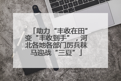 助力“丰收在田”变“丰收到手”，河北各地各部门厉兵秣马迎战“三夏”