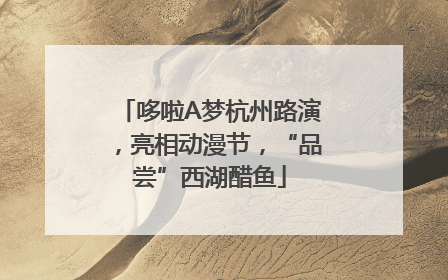 哆啦A梦杭州路演，亮相动漫节，“品尝”西湖醋鱼