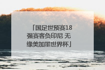 国足世预赛18强赛客负印尼 无缘美加墨世界杯
