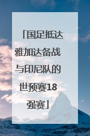 国足抵达雅加达备战与印尼队的世预赛18强赛
