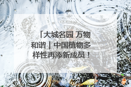 大城名园 万物和谐｜中国植物多样性再添新成员！它只在西藏墨脱