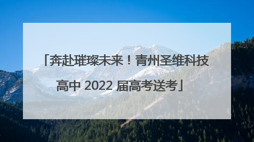 奔赴璀璨未来！青州圣维科技高中 2022 届高考送考
