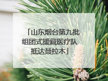山东烟台第九批组团式援藏医疗队抵达聂拉木
