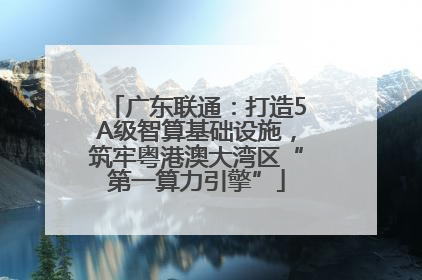 广东联通：打造5A级智算基础设施，筑牢粤港澳大湾区“第一算力引擎”