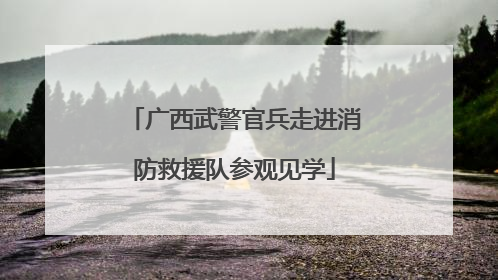 广西武警官兵走进消防救援队参观见学