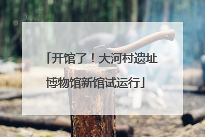 开馆了！大河村遗址博物馆新馆试运行