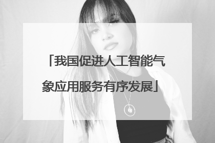 我国促进人工智能气象应用服务有序发展
