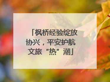 枫桥经验绽放协兴，平安护航文旅“热”潮