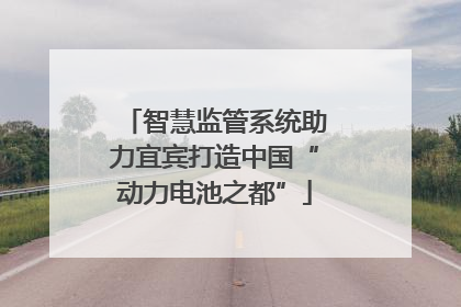 智慧监管系统助力宜宾打造中国“动力电池之都”