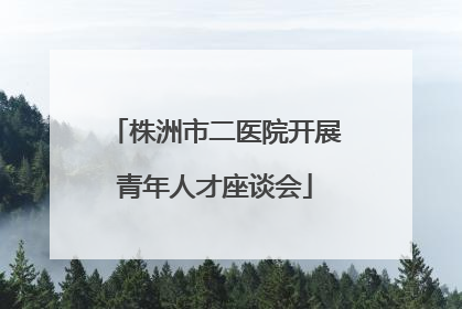 株洲市二医院开展青年人才座谈会