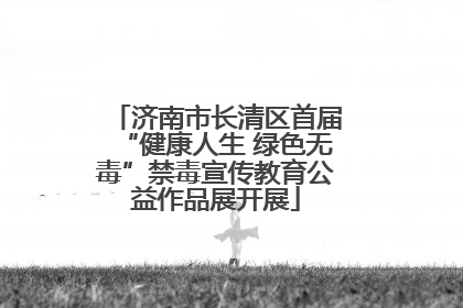 济南市长清区首届“健康人生 绿色无毒”禁毒宣传教育公益作品展开展