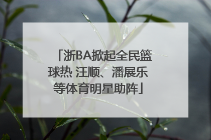 浙BA掀起全民篮球热 汪顺、潘展乐等体育明星助阵