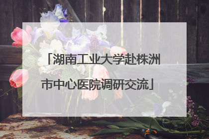 湖南工业大学赴株洲市中心医院调研交流