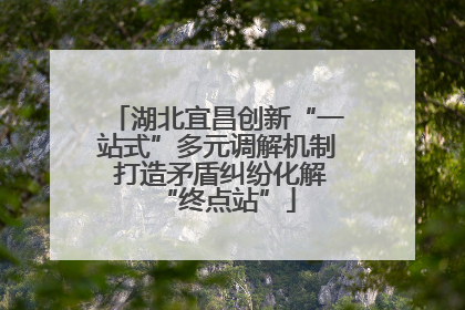 湖北宜昌创新“一站式”多元调解机制 打造矛盾纠纷化解“终点站”