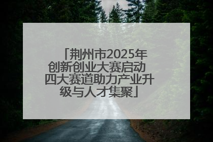 荆州市2025年创新创业大赛启动 四大赛道助力产业升级与人才集聚
