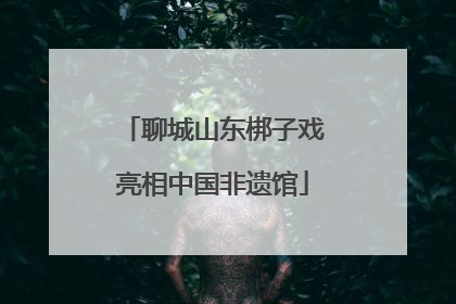 聊城山东梆子戏亮相中国非遗馆