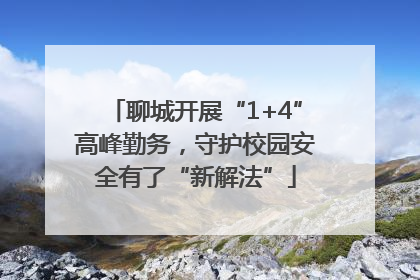聊城开展“1+4”高峰勤务，守护校园安全有了“新解法”