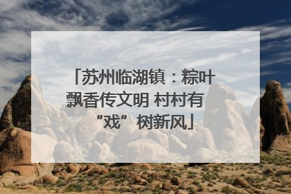苏州临湖镇：粽叶飘香传文明 村村有“戏”树新风