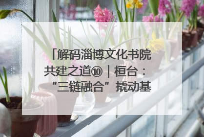 解码淄博文化书院共建之道⑩｜桓台：“三链融合”撬动基层文化共治新动能