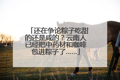 还在争论粽子吃甜的还是咸的？云南人已经把中药材和咖啡包进粽子了……