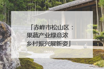 赤峰市松山区：果蔬产业绿意浓 乡村振兴展新姿
