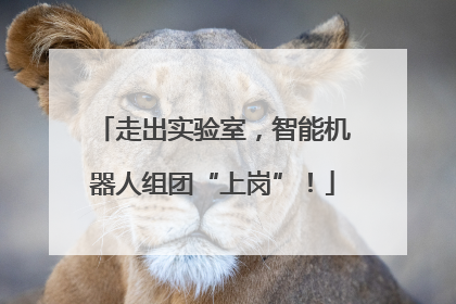 走出实验室，智能机器人组团“上岗”！