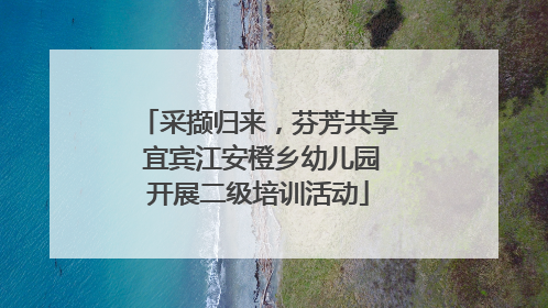 采撷归来，芬芳共享 宜宾江安橙乡幼儿园开展二级培训活动